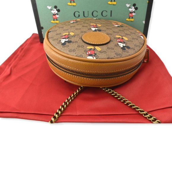 GUCCI  Disney x Mini GG Supreme Round Backpack Bag Beige 603730 main image 10